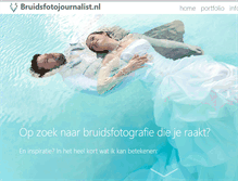 Tablet Screenshot of bruidsfotojournalist.nl